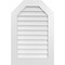 Ekena Millwork Octagonal Top Surface Mount PVC Gable Vent w/ 3-1/2"W x 1"P Standard Frame, 24"W x 36"H GVPOT24X3601SN - alternate 1